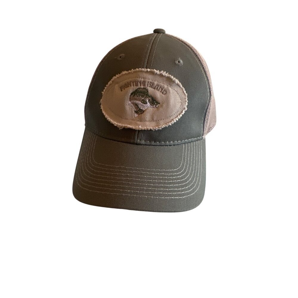 Fighting Island Embroidered Mesh Back Adjustable‎ Baseball Cap